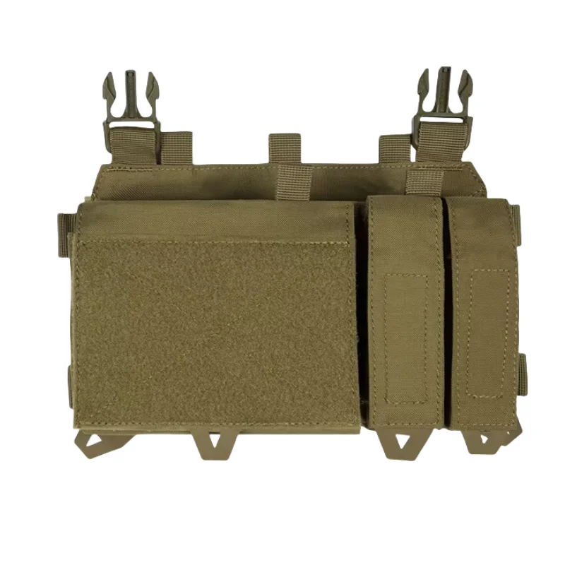 

YAKEDA NEW Triple Magazine Pouch with Quick Release Mag Pouch Insert, UTX Buckles Combined Chest Mini Rig Pouch