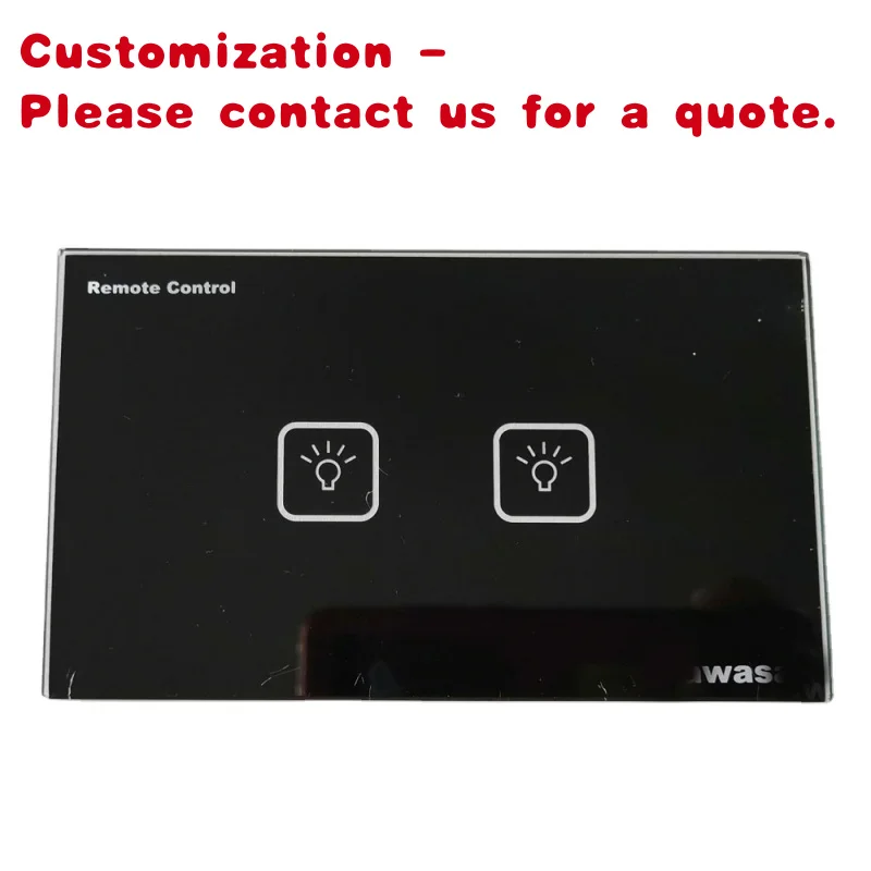custom.Switch Button Tempered Glass Panel
