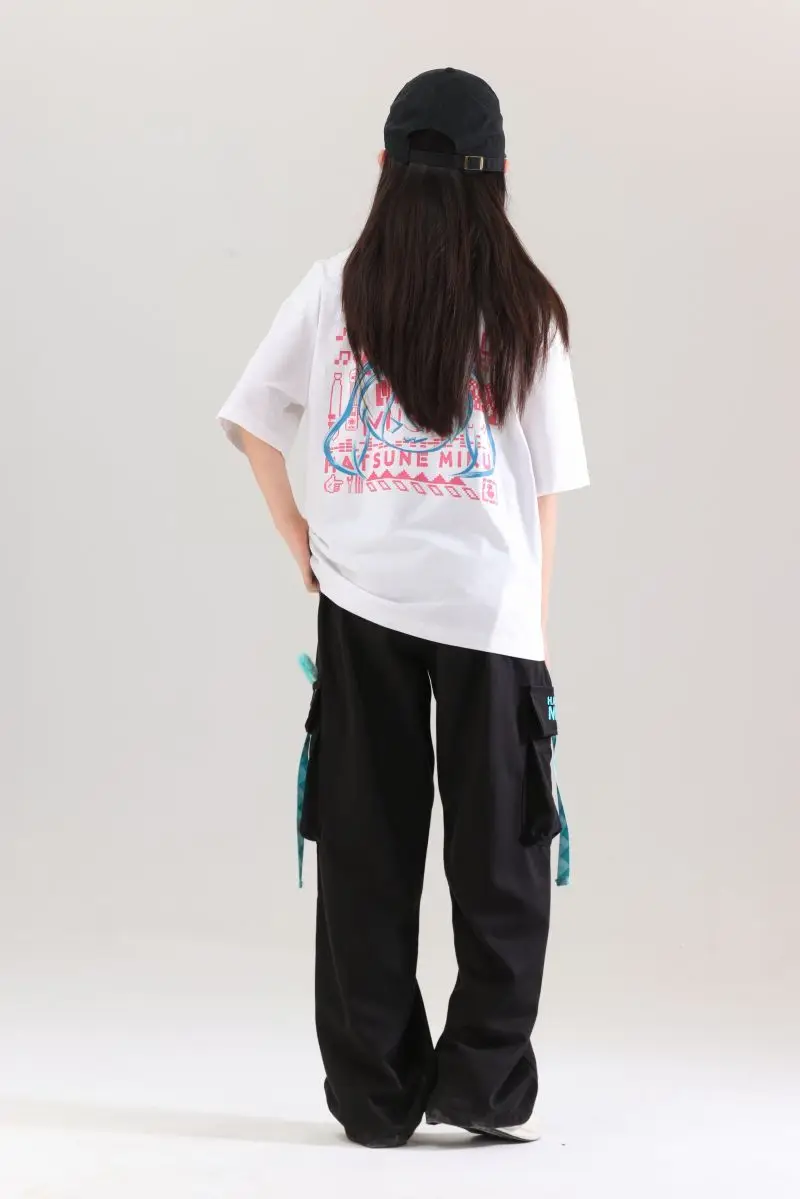 Cute Hatsune Miku Summer Multifunctional Comfortable Straight Overalls Cartoon Anime Fashionable Comfortable Casual Pants