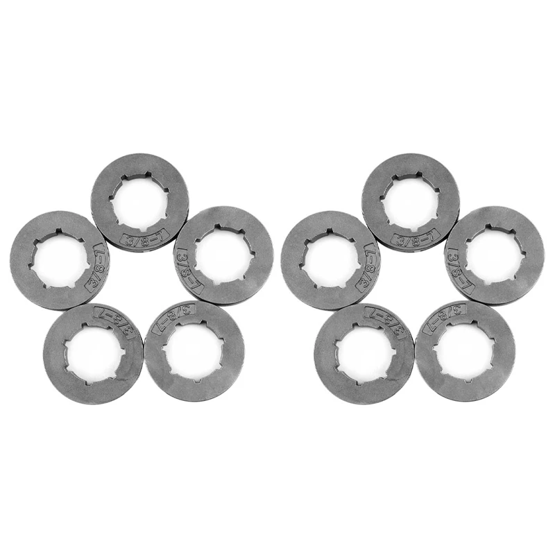 10Pcs Sprocket Rim 3/8 Inch Pitch 7 Tooth 19Mm For Stihl MS360 MS310 Husqvarna 154 254 50 51 55 Chainsaw 18720