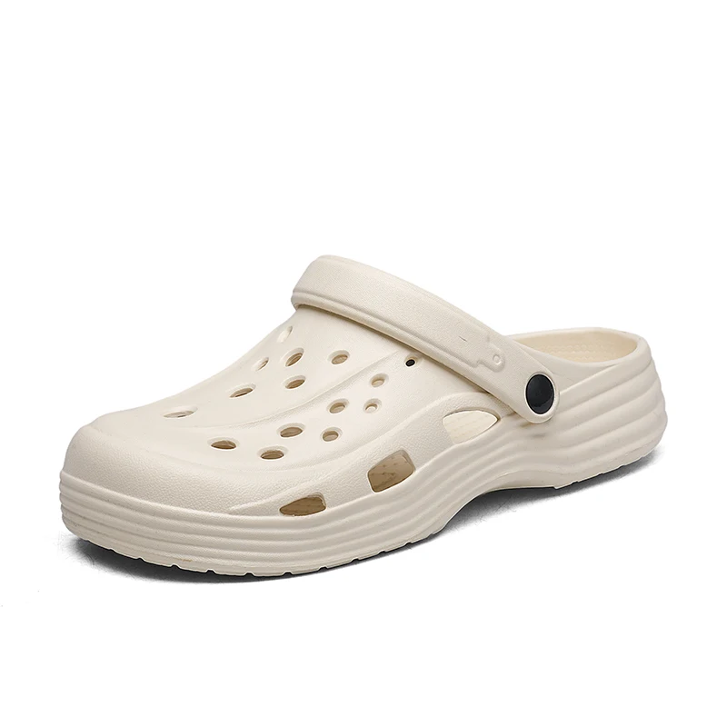 Zapatillas Casuales Impermeables para Hombre, Zuecos Cerrados, Zapatos de Chef Antideslizantes, Sandalias de Trabajo Transpirables, Ligeras y Cómodas