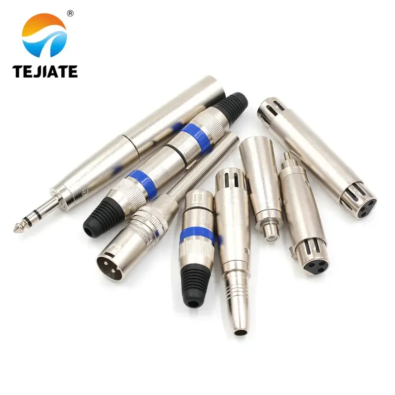1PCS Cannon female head to 6.5 female 3-core Cannon male to RCA lotus audio female base 6.35 microphone adapter
