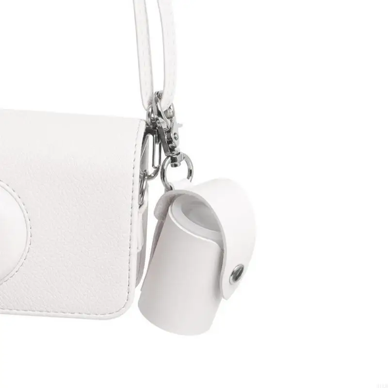 31KB Portable 135 Film Roll Storage Sleeve PU Leather Keychain Pendant Gift