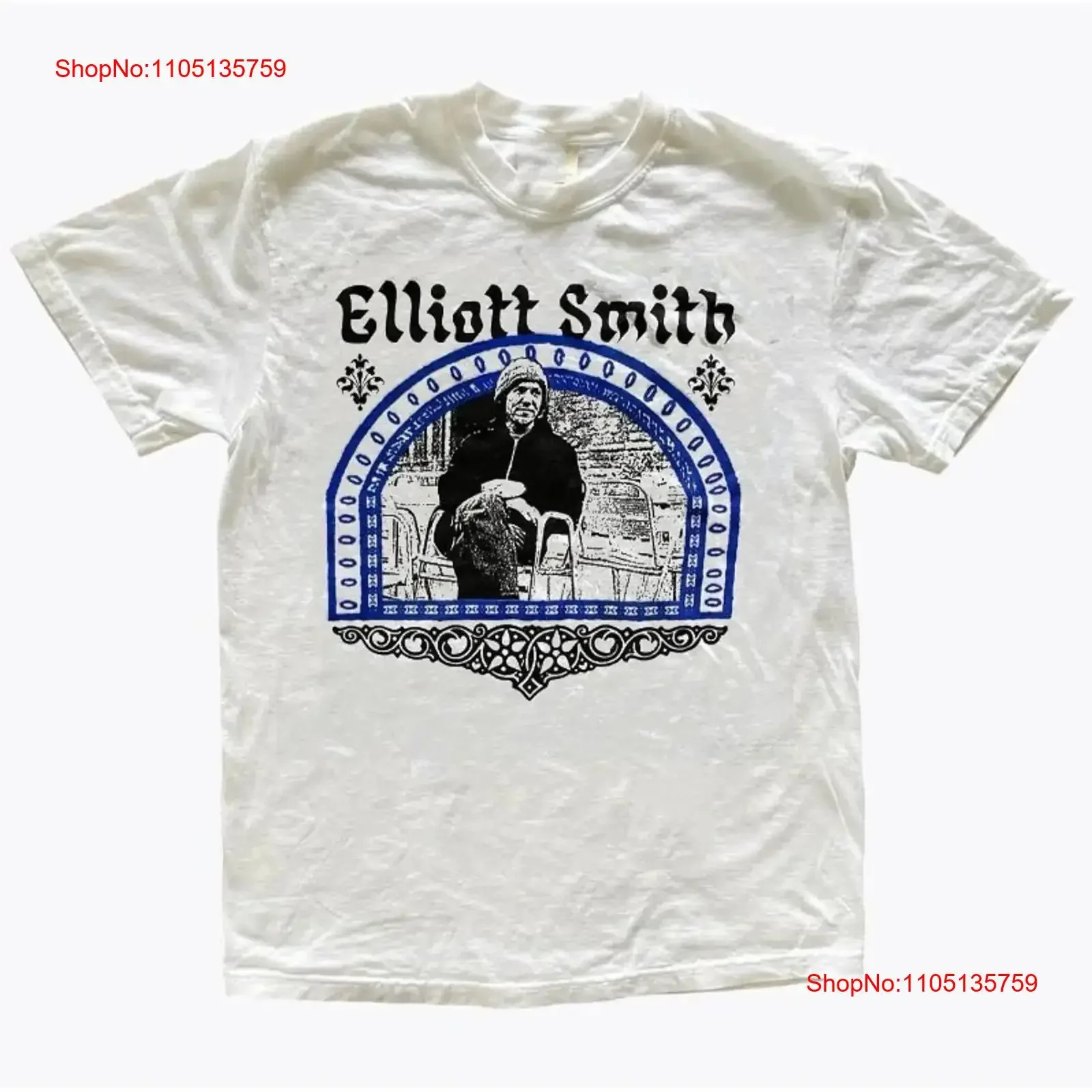 Elliott Smith T Shirt White S 5XL VN5554 vintage Washed Unisex homme Slightly designer clothes Soft Breathable Comfortable