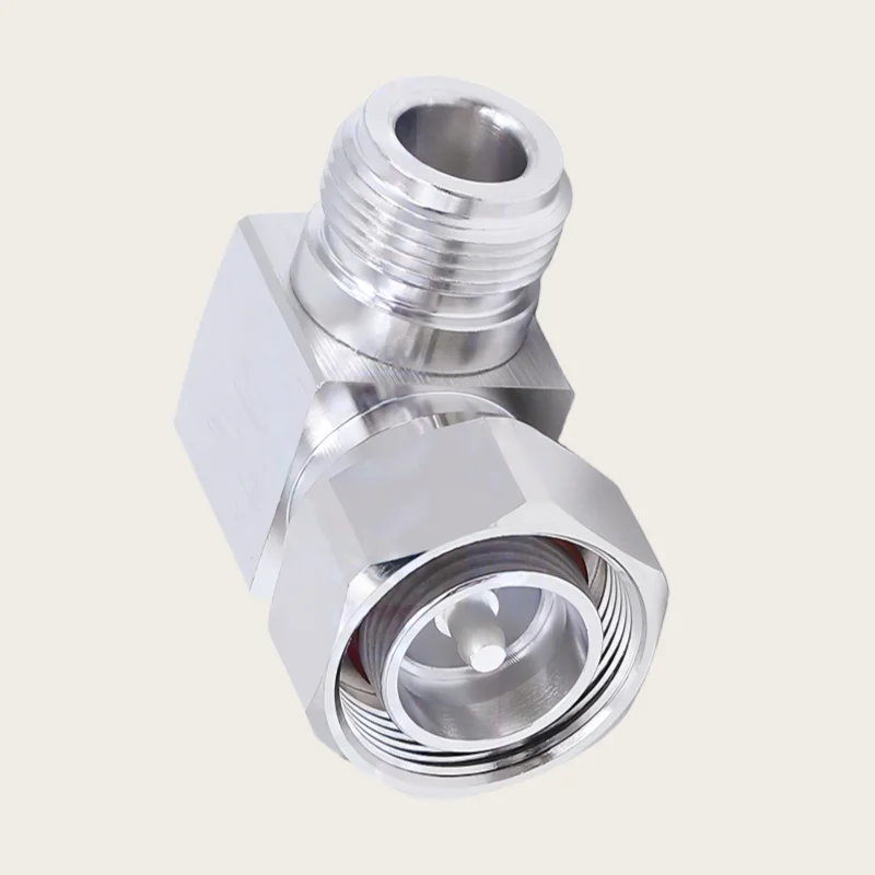 4.3-10 Male to N Female Right Angle Adapter RF Connector for Wireless Communication Equipment