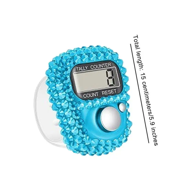 Electronic Digital Finger Ring Tally Counter Hand Held Knitting Row Counter Clicker NEW Mini Point Marker Counter LCD