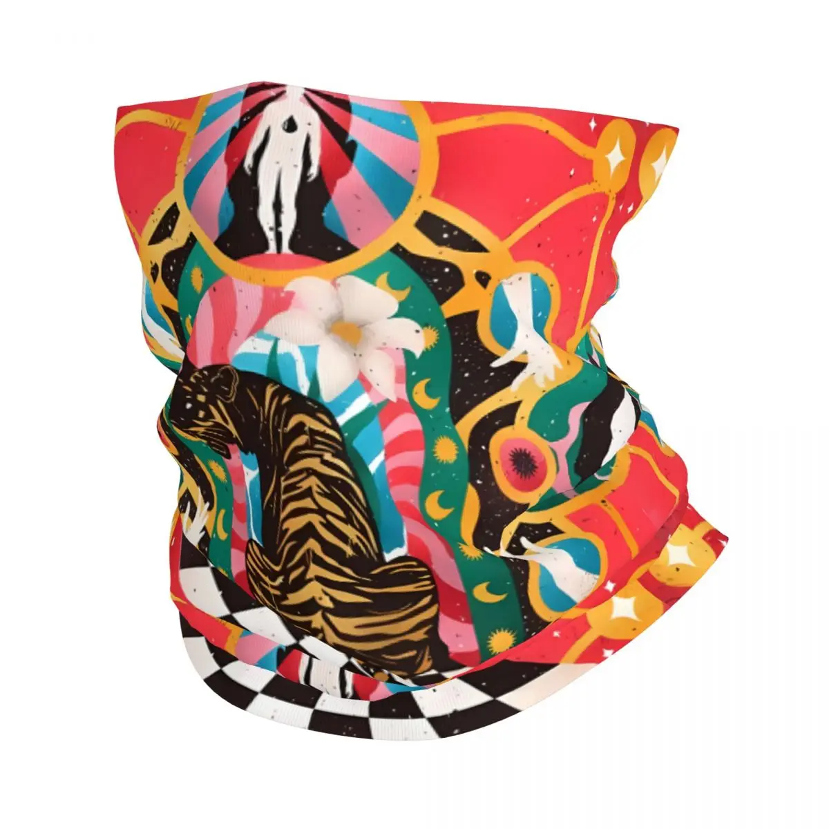 Tiger Scarf Neckerchief Neck Face Mask Polyester