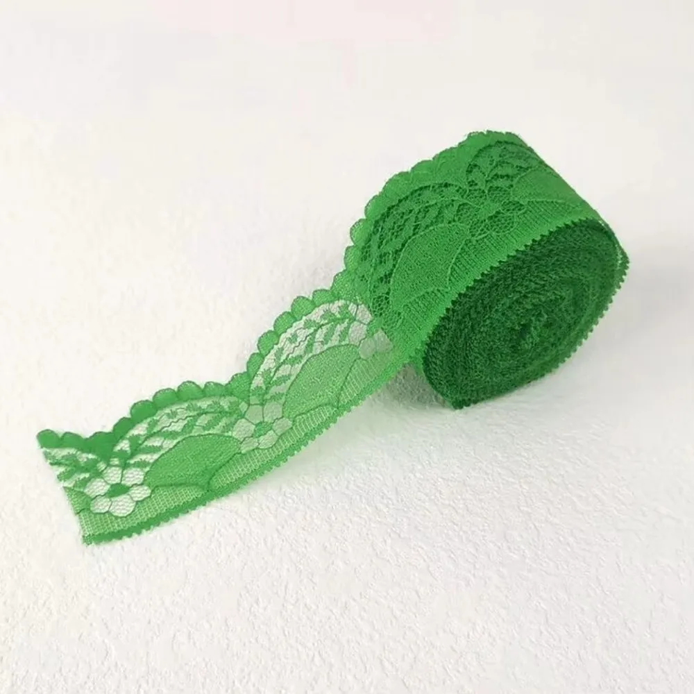 New Mesh Embroidery Lace Ribbon Tape Woven Cotton Non-Stretch Flower Lace Trim Unilateral Trim Tape Curtain Craft