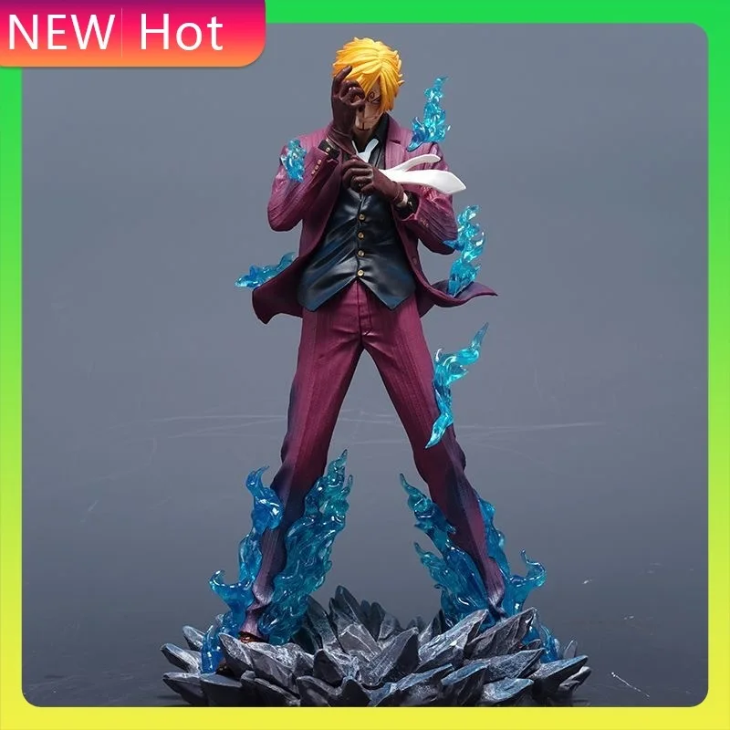

24cm One Piece Anime Character Smoking Sanji Action Doll Model Toy Handmade Statue Decoration Series Ornament Birthday Gift