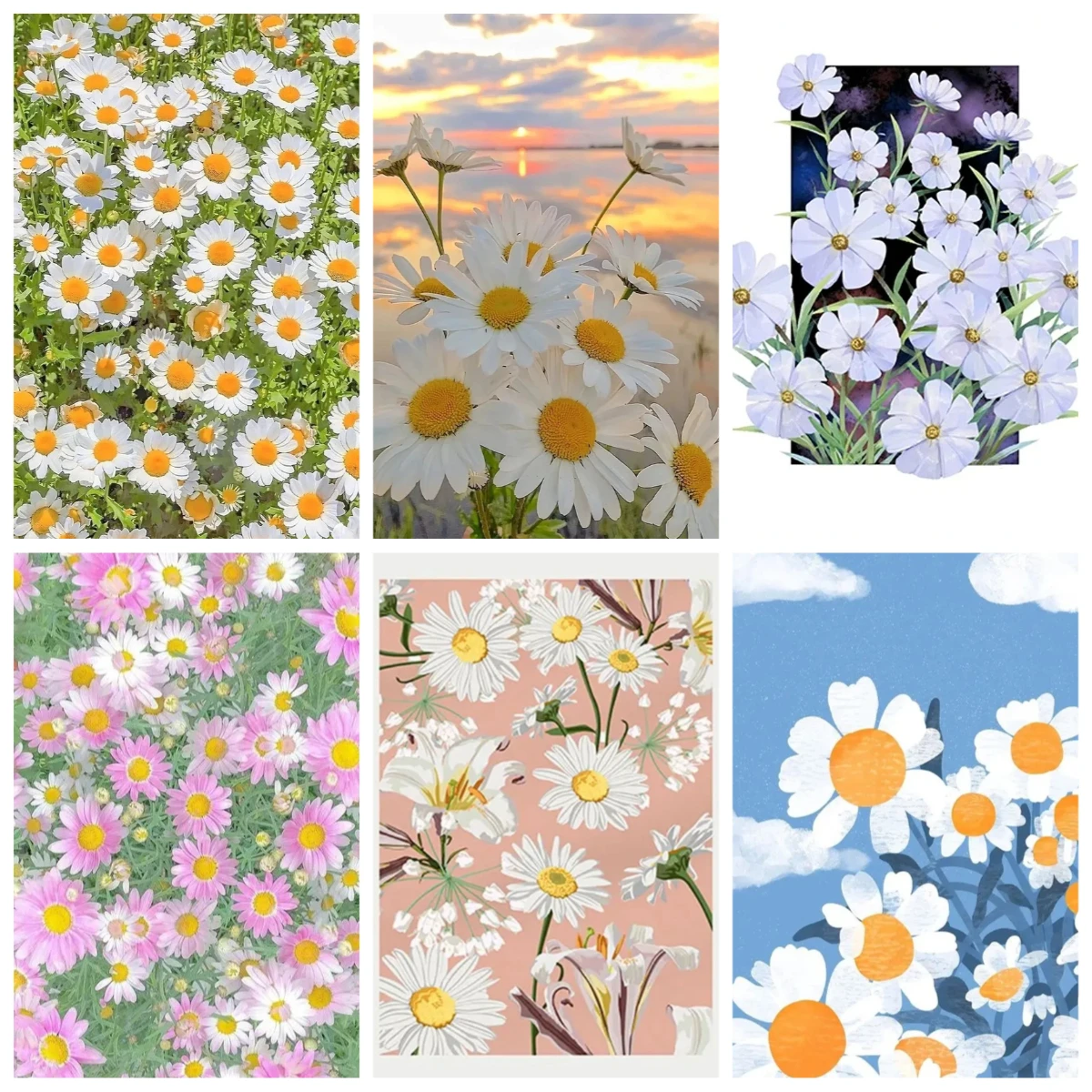 

1000pcs Jigsaw Puzzle, Daisy Flowers Puzzle, Perfect for DIY Creative Fun with Family,Gift ,teasing Toy