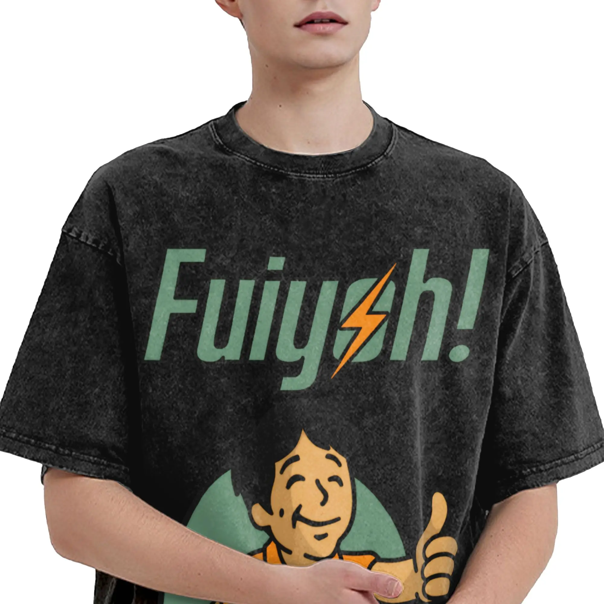 2026 Summer Fuiyoh Uncle Roger Saying Haiya Meme Washed Shirt Merch Oversize T-Shirts  Men Women Tee Shirt