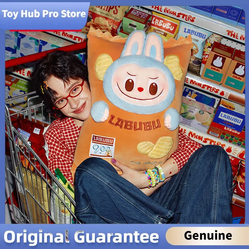 

New Genuine The Monsters Labubu Wackymart Series 56cm Potato Chip Pillow Room Sofa Decoration Peripheral Product Trend Toy Gift
