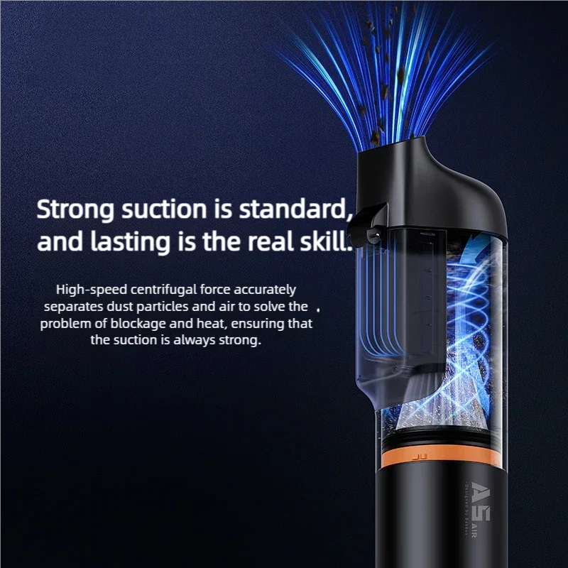 Xiaomi Youpin A5 Air Car Vacuum Cleaner Powerful Wireless Cleaner Strong Suction Handheld Car Cleaning Portable Home Appliance