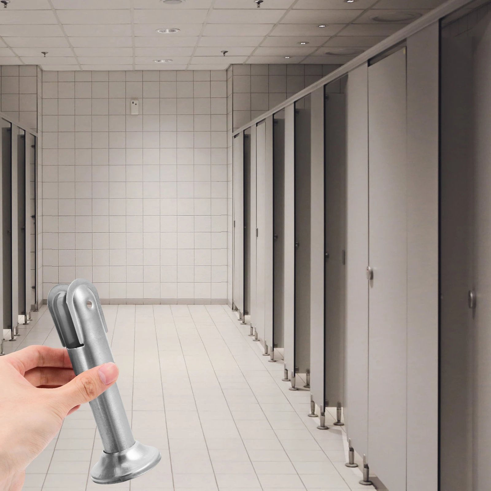 

4Pcs Reliable Stainless Steel Toilet Partition Support Feet Durable Bathroom Divider Accessories