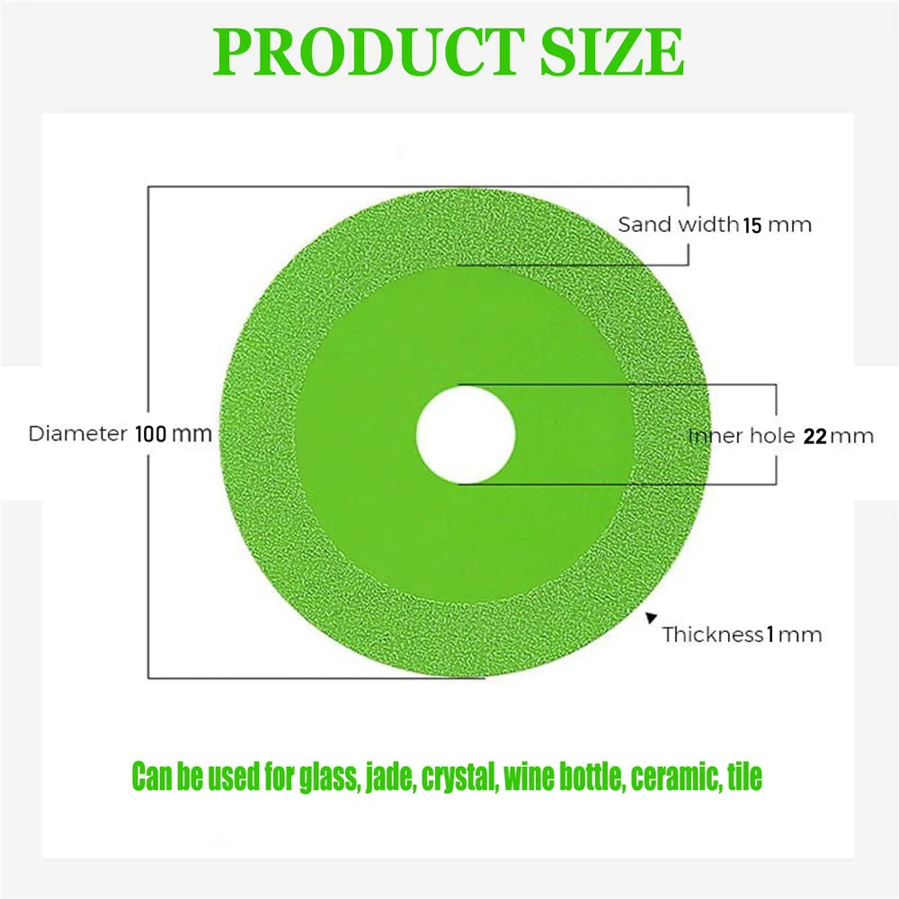 20/22Mm Binnenste Gat Glas Snijden Schijf Diamant Marmer Zaagblad Keramische Tegel Jade Speciale Polijsten Snijden Blade sharp Solderen