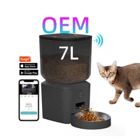 OEM 7L Pet Food Dispenser With Camera 10 Meal Automatic Pet Feeder WiFi App Dogs Cats Pets Dry Food Smart Cat Feeder With Camera