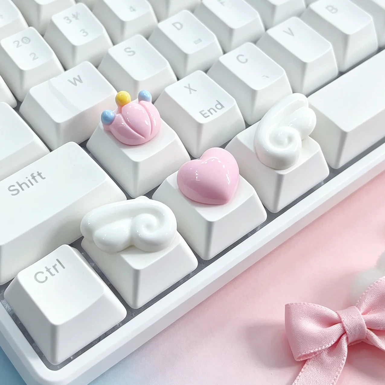Cute Crowns Personalized Customization Replacement Addition Key Caps For Mechanical Keyboard