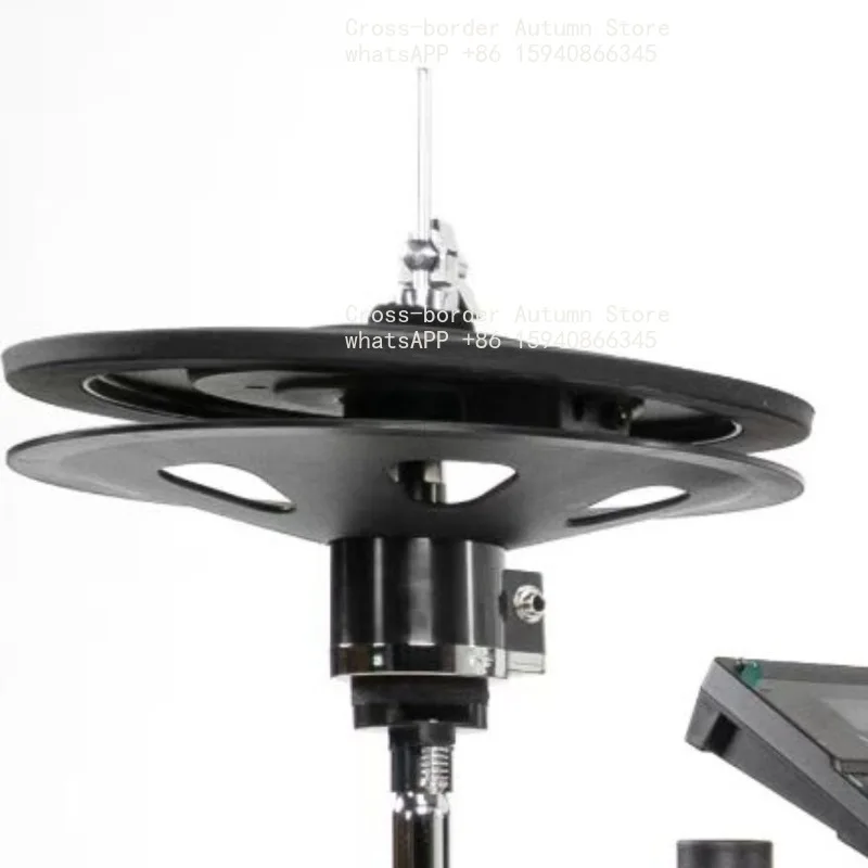 12 Inch Dual‑Piece Full‑Enclosed Rubber Hi‑Hat Cymbal Set Universal Replacement Accessory For Electronic Drum Percussion