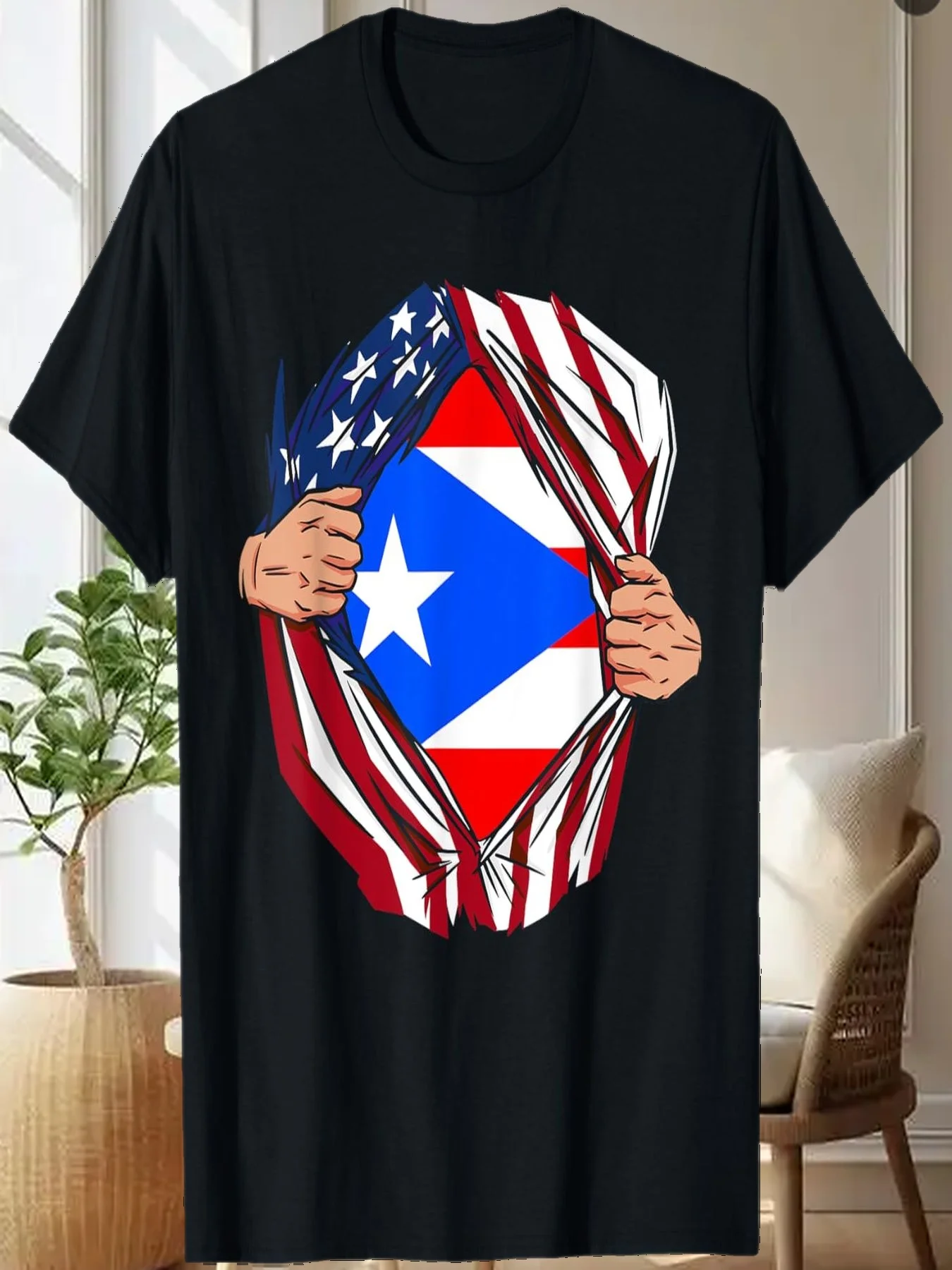 

USA American Grown Puerto Rican Roots T-Shirt