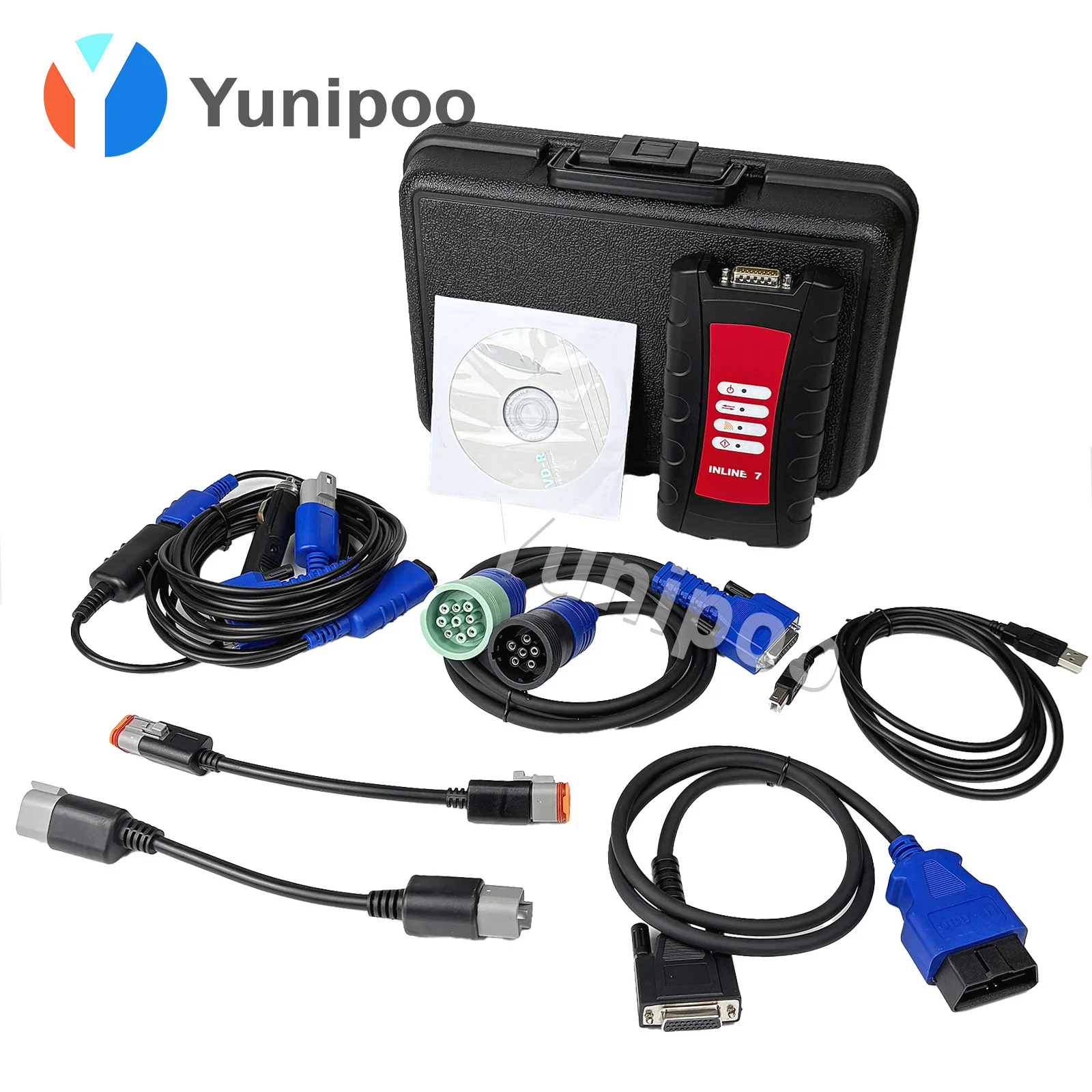 

ForCummins INLINE 7 Адаптер передачи данных DataLink с программным обеспечением Insite V8.7 Сверхмощный сканер грузовиков 24 В