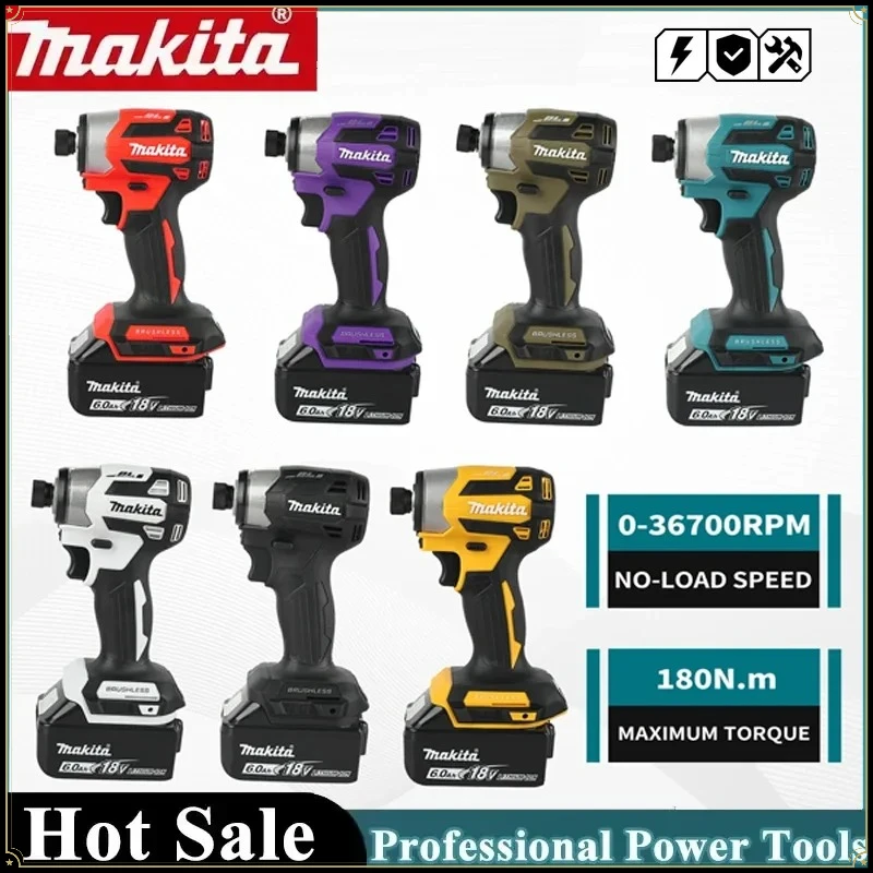

Аккумуляторный ударный шуруповерт Makita DTD173 LXT, бесщеточный, 180 Н·м, с режимом T-Mode, электрическая дрель, перезаряжаемый электроинструмент для дерева и болтов