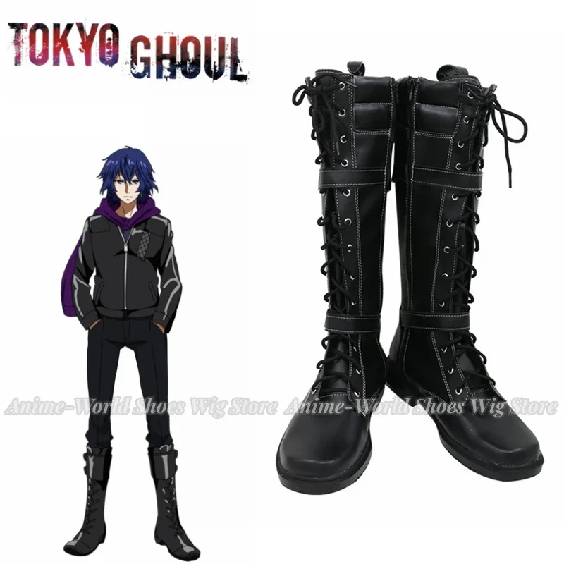 

Unisex Anime Cos Kirishima Ayato Cosplay Costumes Boots Shoes Halloween Christmas Party Custom Made Size