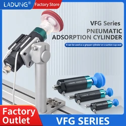 Pneumatic Cylinder double action adsorption fittings Robotic Gripper with Single-Acting Vacuum Suction Cup VFG20-20/30-20