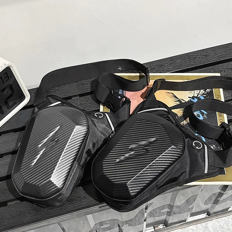حقيبة خصر جديدة لساق الدراجات النارية لعام 2025 للرجال، حزمة حبال كروس لركوب الدراجات، حزمة الفخذ الرياضية الخارجية، بسيطة وعملية ​