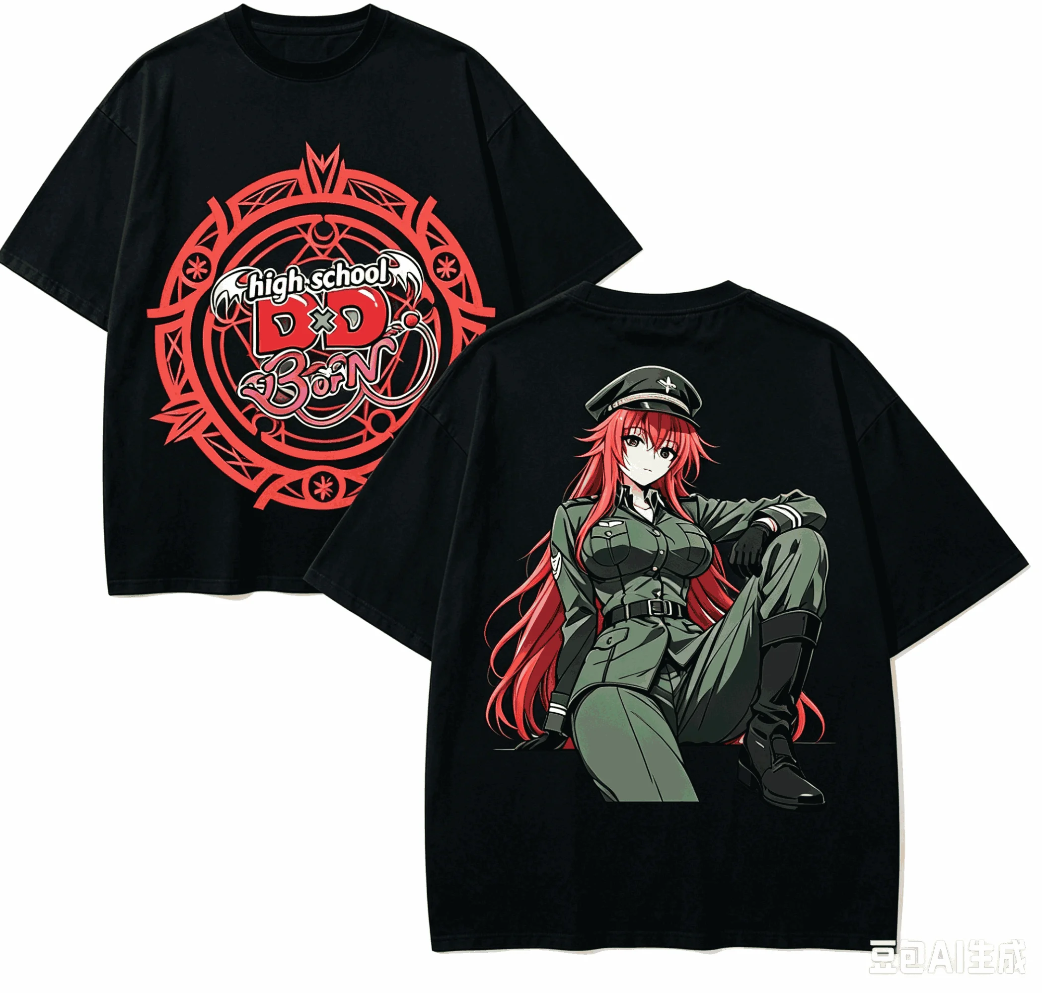 HIGHSCHOOL DXD Anime Lover T-shirt Harajuku Cotton New Model Oversized Unisex High Street Retro Fashion Couples high quality tee