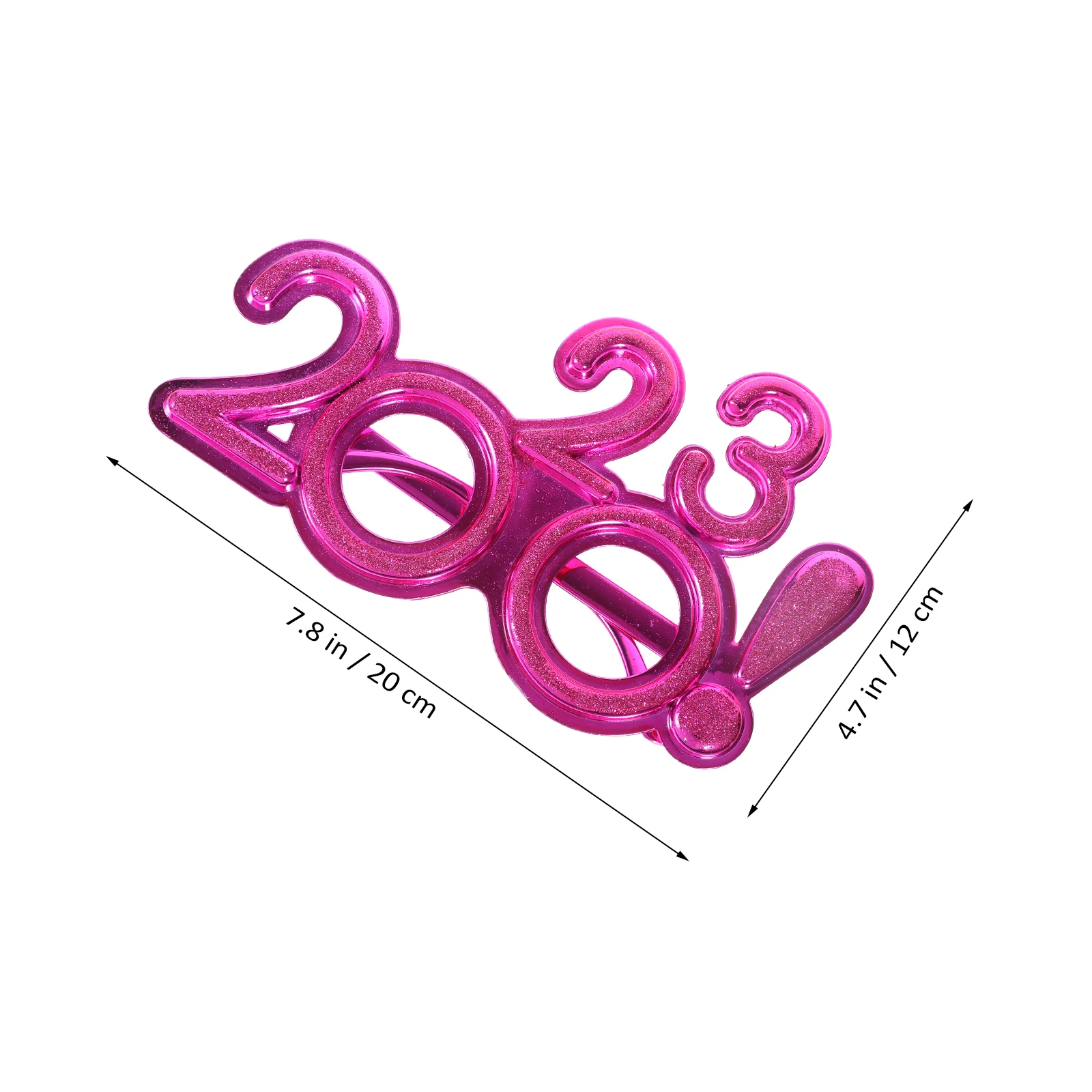 

2023 New Year Glasses Creative Funny Sunglasses Bright Color Unique Frame Design Photo Booth Props Celebration Favor Holiday