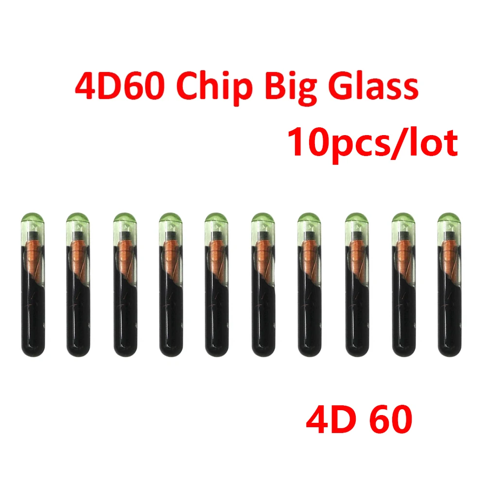 

10Pcs/Lot 4D ID60 Glass Transponder Chip 4D 60 4D60 Big Glass Car Key Chip For Ford Connect Fiesta Focus Ka Mondeo Aftermarket