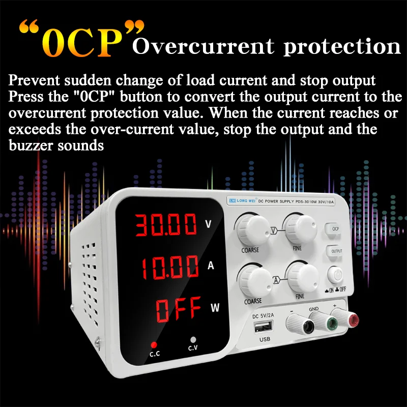 Bench Power Adapter LONGWEI PDS-605M 60V 5A 300W DC Switching For Battery Charging