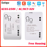 WiFi Tuya Smart 1CH Switch 220V 10A Relay Module APP Remote Control 12V 24V 220V 85-250V RF433 Receiver Google Home Alexa