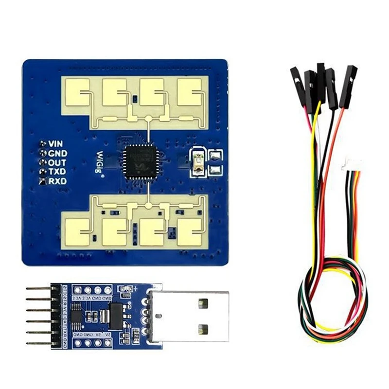 New LD2411S Smart Home 5V 50Ma High Performance 24Ghz Motion / Mini Motion Human Sensing Distance Sensor Module