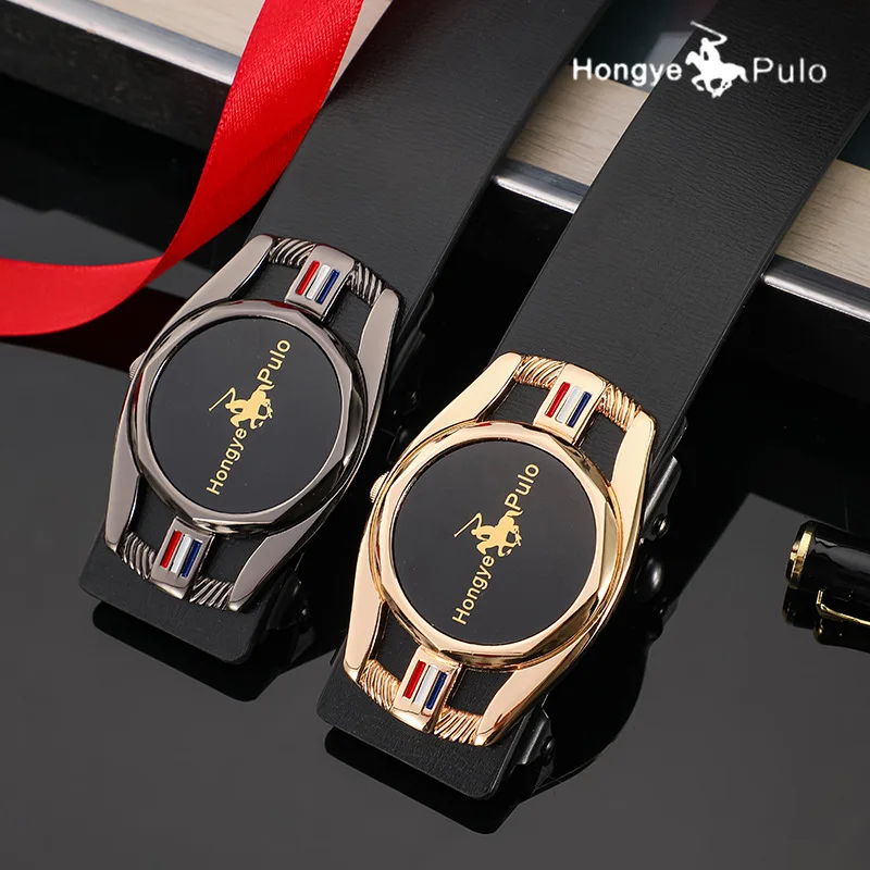 メンズビジネスベルト合金自動バックルベルト高級カジュアルベルト高品質PUレザー