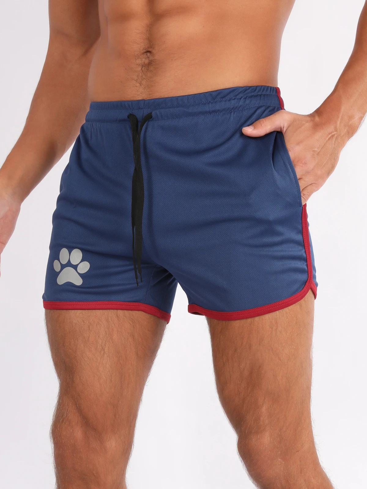 GITF Men\'s Gym Fitness Shorts Fitness Running Sports Jogging Training Men\'s 2025 Summer Cool and Breathable Mesh Men\'s Short Spo