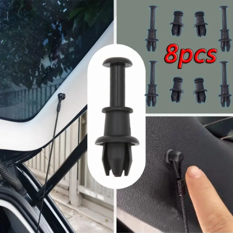 1-8pcs Boot Interior Cover Plate Strap String Clips Trunk Lanyard Fixing Clip For Seat Mii Toledo III IV Altea Arona Ibiza Leon