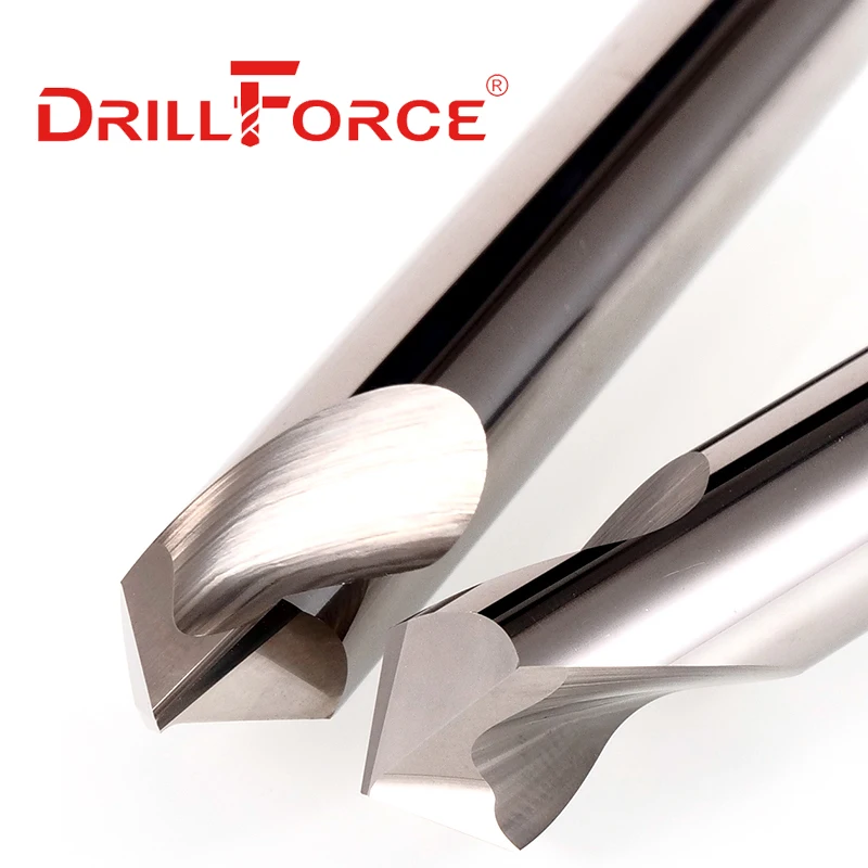 Drillforce-brocas de chaflán de avellanado de carburo sólido de 60/90/120 grados, ubicación de punto central, guía piloto, herramientas de máquina