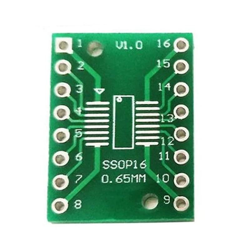 100Pcs/Lot TSSOP16 SSOP16 SOP16 To DIP16 Transfer Board DIP Pin Board Pitch Adapter PCB