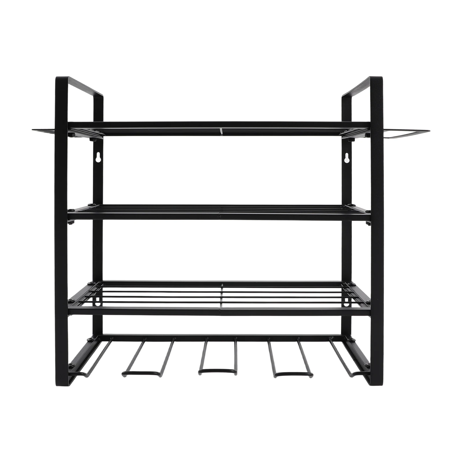 

Wall Mounted Tool Organizer, Premium Carbon Steel, Grid and Hook Design, Open Structure for Garage Workshop DIY Enthusiasts