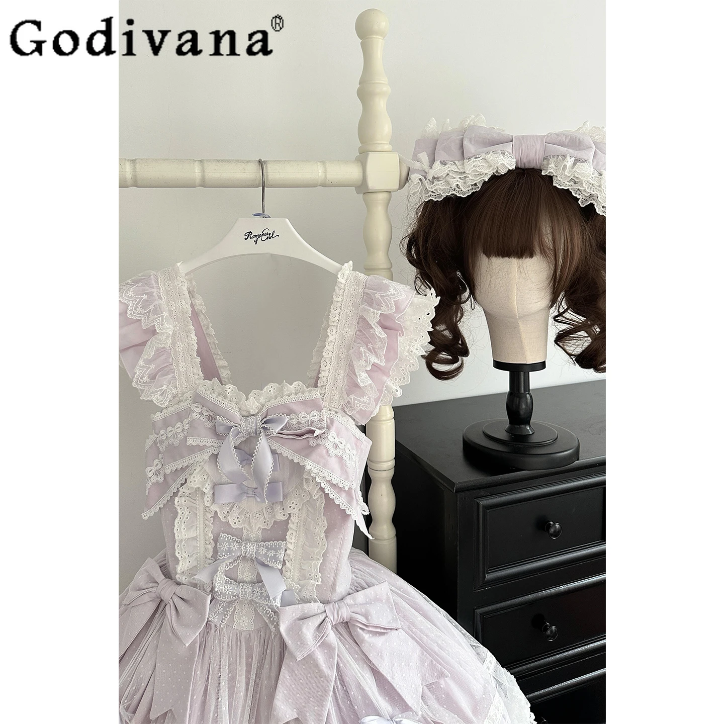 

Elegant Lady Sweet Girl Ballet Style Purple Japanese Original Lolita Dress Wedding Dress Ceremony Puffy Princess Style Dress