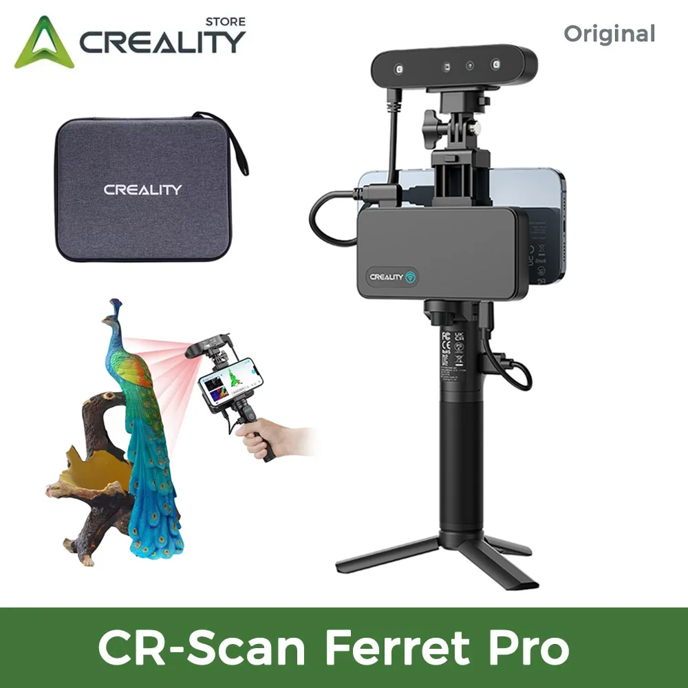 creality cr scan ferret pro wifi 3d scanner portatil portatil anti shake rastreamento 01 mmacuracy digitalizacao sem fio para ios androi 01