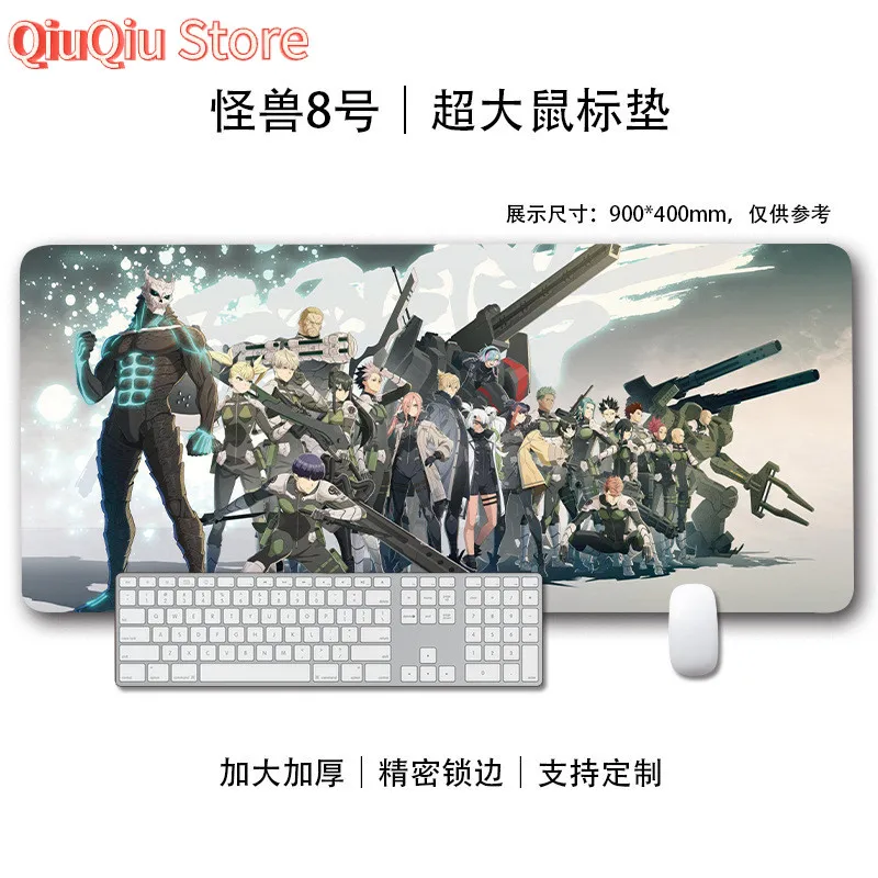 Anime Monster No. 8 Miếng Lót Chuột Quá Khổ Miếng Lót Bàn Chống Bụi Bẩn Miếng Lót Bàn Phím Chống Trơn Trượt