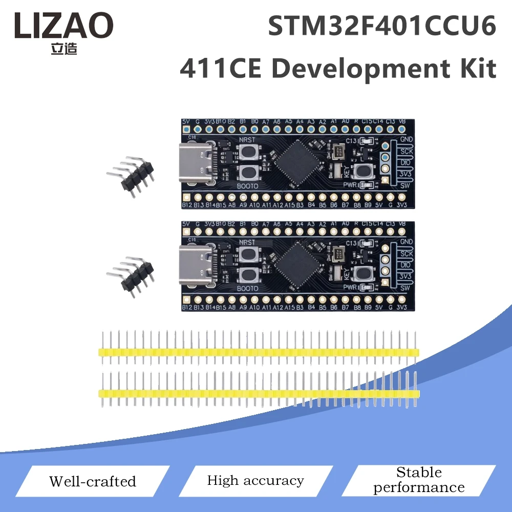 STM32F401CCU6 STM32F411CE Minimum System Development Board Kit Type-C Interface STM32 Core Learning Board With Pin Header