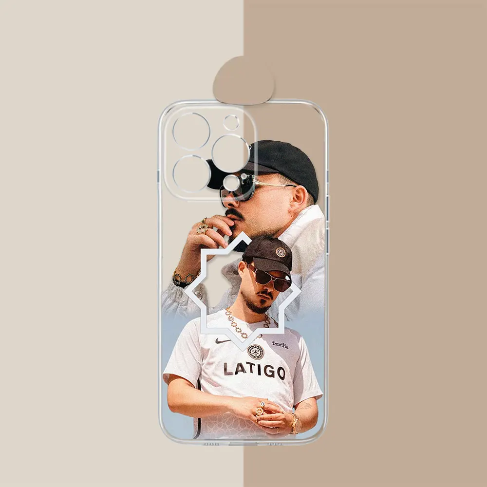 Dellafuente F C Artwork Rapper Phone Case For iPhone 11 13 12 Mini 15 14 Pro Max 8 7 Plus XR XS SE 15 14ProMax Transparent Cover