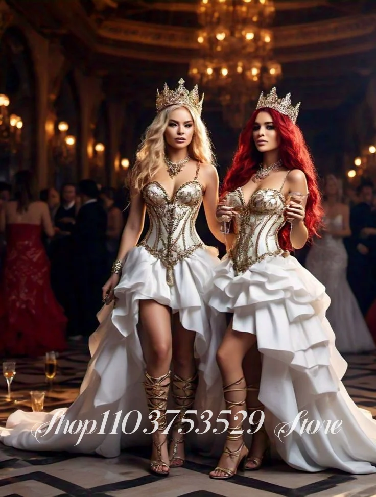 

Custom Gorgeous Strapless Evening Gown Crystal Appliqué Beading Prom Dress Formal Occasion Evening Gown School Prom Dress