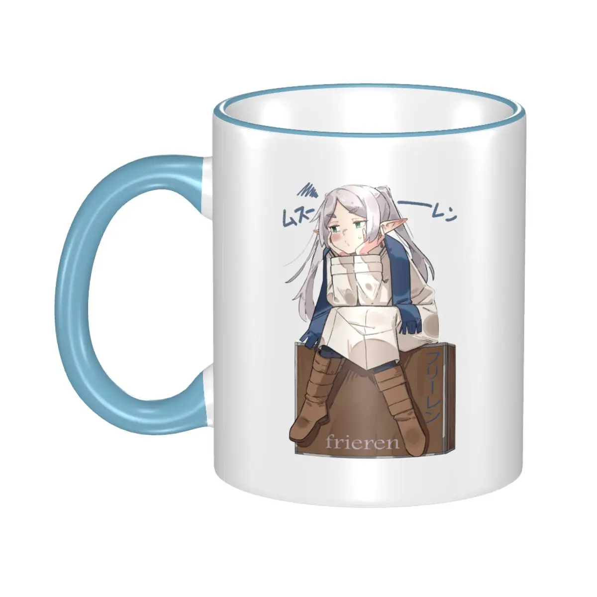 2025 كوب شاي Sousou No Frieren Merch من سلسلة الرسوم المتحركة المضحكة