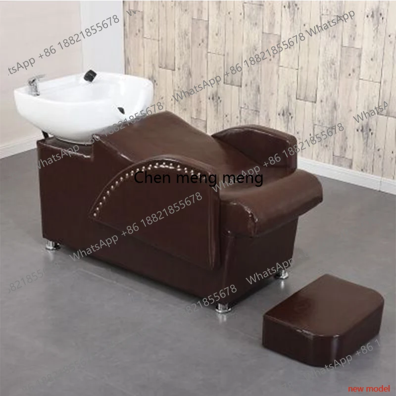 

Nordic Luxury Shampoo Chairs Modern Ceramic Barber Shop Shampoo Bed Ergonomics Comfort Salon Furniture Silla Peluqueria A178