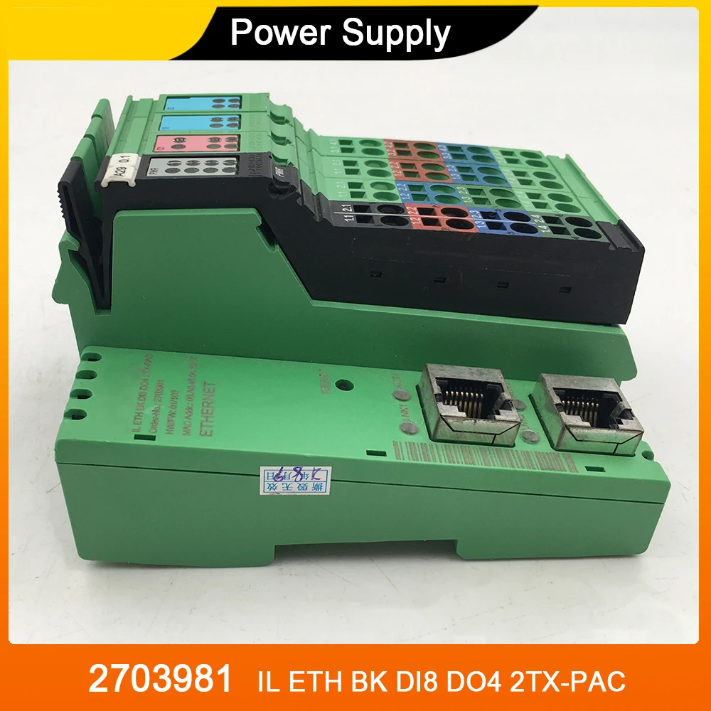 

2703981 IL ETH BK DI8 DO4 2TX-PAC For Phoenix Power Supply