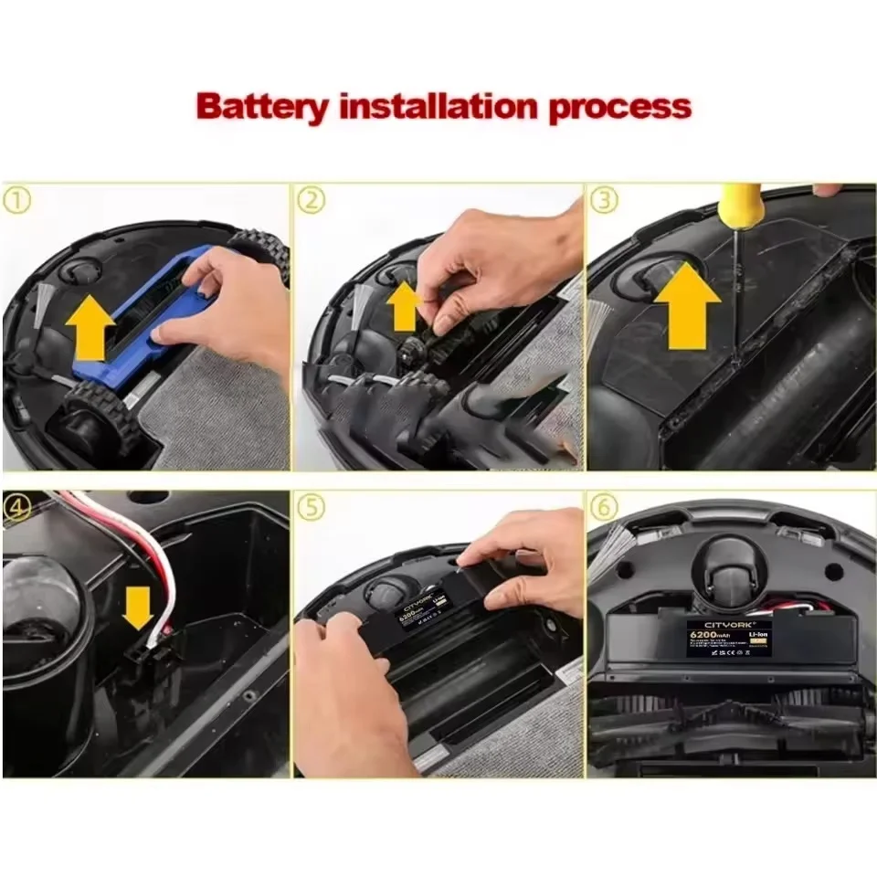 STYTJ02YM 14.8V new Battery Original for Xiaomi Mijia LDS Vacuum Cleaner,Mi Robot Vacuum-Mop P,Mi Robot Vacuum-Mop 2S/Haier JX37
